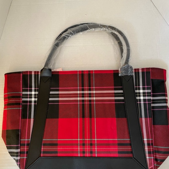 Victoria’s Secret Tote Bag Red Black New - Picture 3 of 16